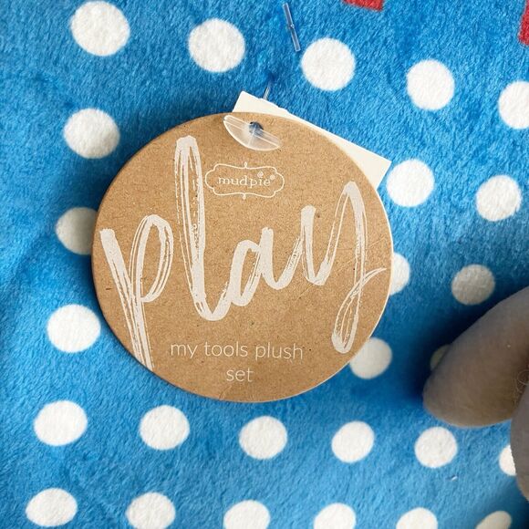 NWT Mudpie Play My Tools Plush Set Work Bench Soft Toy - Picture 9 of 11